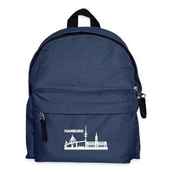 toits de Hambourg - Sac à dos Enfant - bleu marine - Devant