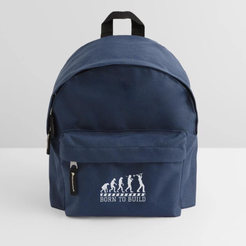 Evolution construction worker gift construction job work Kids' Backpack