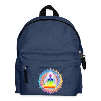 Yoga Lotus Chakra Meditation I - Kinder Rucksack - Navy - Vorne