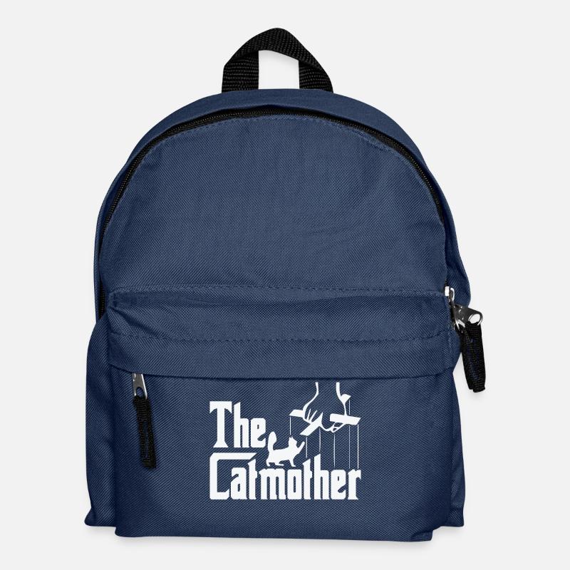 Lustige Katze - Kinder Rucksack - Navy