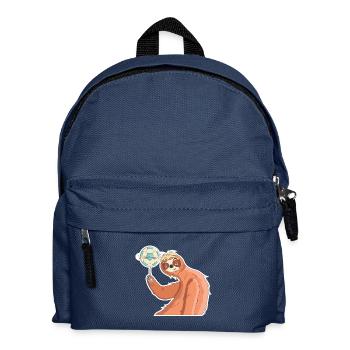 Sloth World Cup football World Cup gift - Kids' Backpack - navy - Front