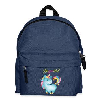 Unicorn Beyoutiful - Kinder Rucksack - Navy - Vorne