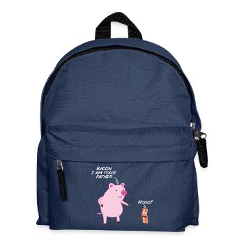 Bacon je suis ton père - Bacon - Père - Sac à dos Enfant - bleu marine - Devant