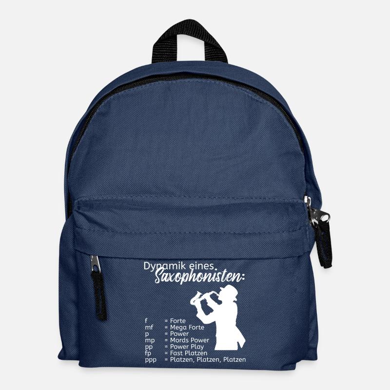 Dynamik eines Saxophonisten - Kinder Rucksack - Navy