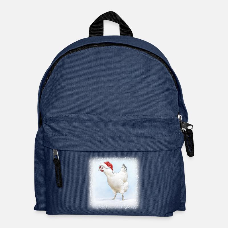 Weihnachtshenne - Kinder Rucksack - Navy