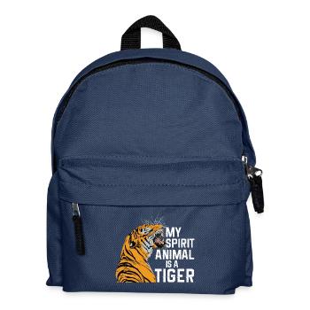 Tiger is my spirit animal - Kids' Backpack - navy - Front