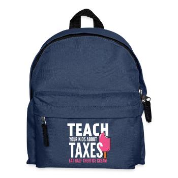 Steuern - Eiscreme - Hälfte - Beibringen - Kinder Rucksack - Navy - Vorne