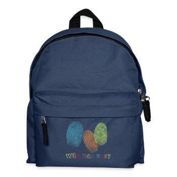 Fingerabdrücke - Wer war das? - Kinder Rucksack - Navy - Vorne