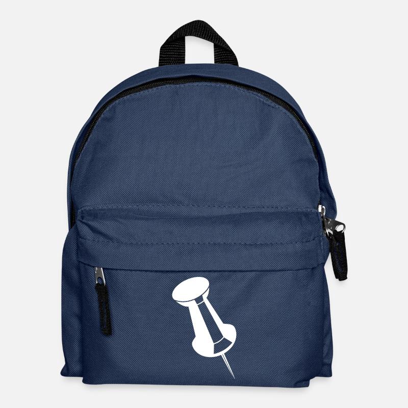 Stecknadel Pinnnadel Büronadel - Kinder Rucksack - Navy