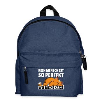No one is as perfect as my cat - Kids' Backpack - navy - Front