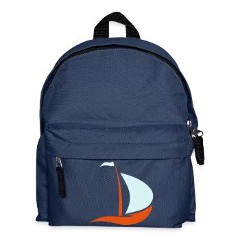 sailboat - Kids' Backpack - navy - Front