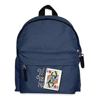 Ma reine de coeur - Sac à dos Enfant - bleu marine - Devant