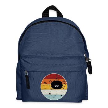 Retro spider fly insect nature walking insect - Kids' Backpack - navy - Front
