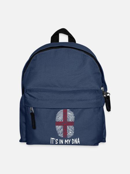 Flagge von Genua DNA T-Shirt Design Genua Flagge - Kinder Rucksack - Navy