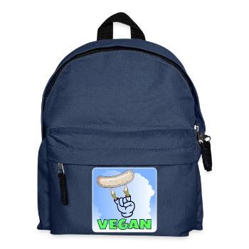 VEGANE WURST - ESSEN ZOMBIE - Kinder Rucksack - Navy - Vorne
