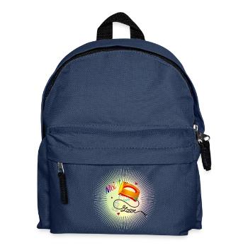 colorful hand mixer with cool saying - Kids' Backpack - navy - Front