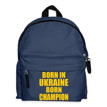 born in ukraine born champion - ukraine - Kinder Rucksack - Navy - Vorne