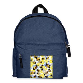The Bees (Watercolor) - Kids' Backpack - navy - Front