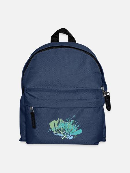 RIKELS Design Dein Style für die Halfpipe - Kinder Rucksack - Navy