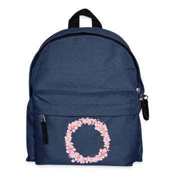 Couronne de fleurs roses pour la décoration printanière - Sac à dos Enfant - bleu marine - Devant