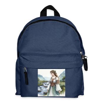 Aquarelle Celtibère Femme - Sac à dos Enfant - bleu marine - Devant