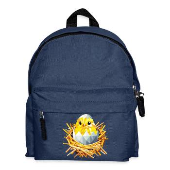 Chicks in the nest – Easter joy & the beginning of spring - Kids' Backpack - navy - Front