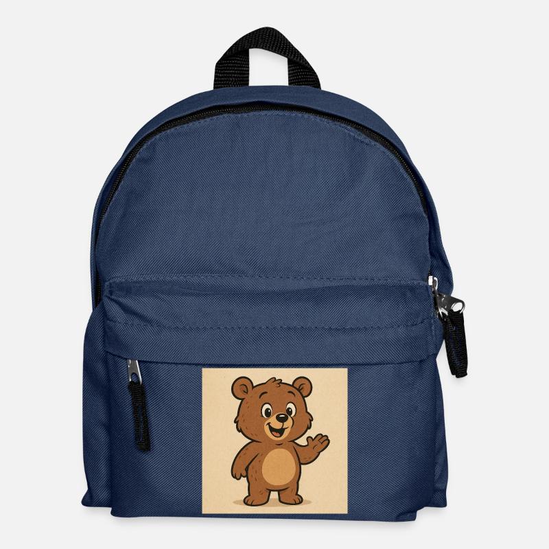 Cute Bear - Kids' Backpack - navy