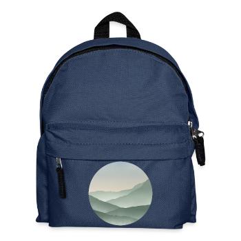 Mountains in pastel shades Serenity - Kids' Backpack - navy - Front