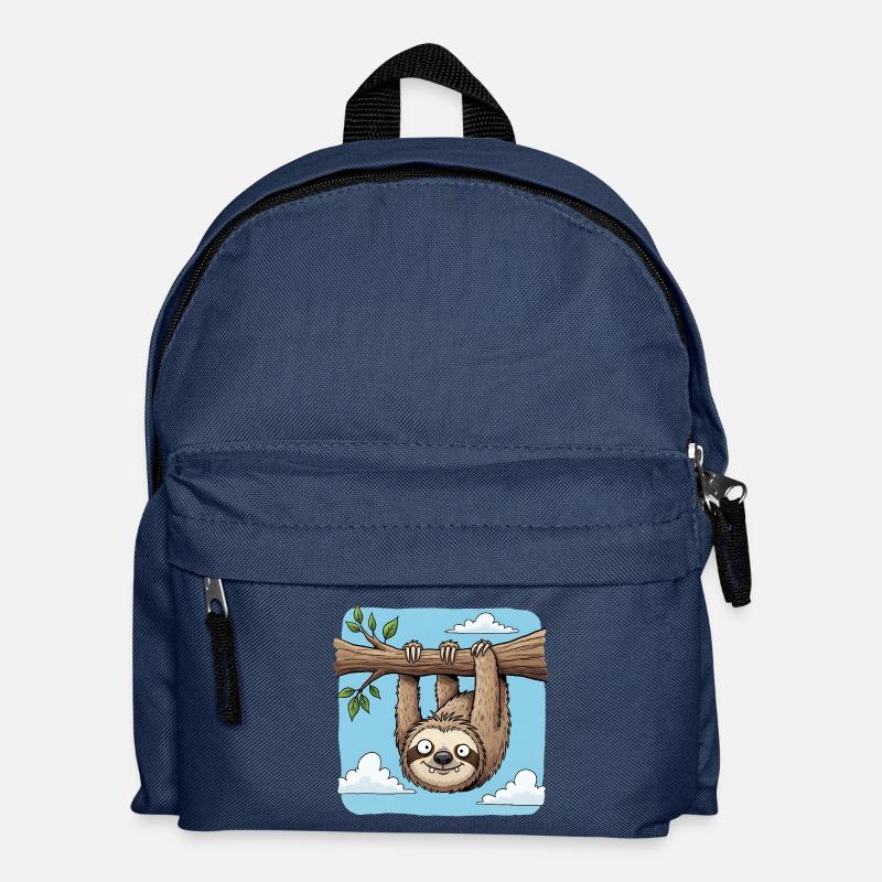 Faultier - Kinder Rucksack - Navy
