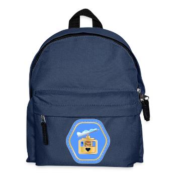 CHILDREN SKIING SKI LIFT WINTER HOLIDAYS SNOW - Kids' Backpack - navy - Front