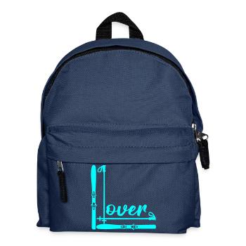 Skiing Lover Winter - Kids' Backpack - navy - Front