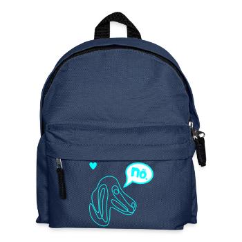 Dackel Eigenwilliger Hund - Kinder Rucksack - Navy - Vorne