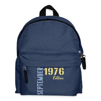 September 1976, 50th birthday - Kids' Backpack - navy - Front