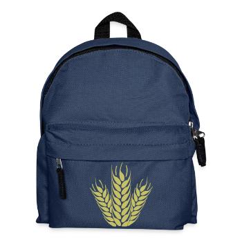 getreide corn cereal wheat weizen veggie gemuese v - Kinder Rucksack - Navy - Vorne