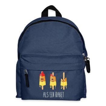 Wie eine Rakete - Kinder Rucksack - Navy - Vorne