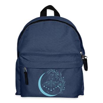 Moth Moon Flowers - Kids' Backpack - navy - Front