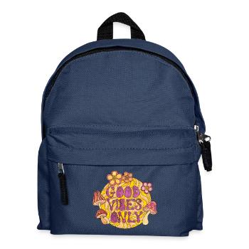 Good Vibes Seulement 70s Funky Groovy Flower Power 60E - Sac à dos Enfant - bleu marine - Devant