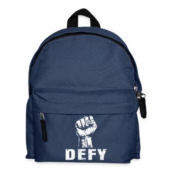 DEFY – Fist of Resistance - Kids' Backpack - navy - Front