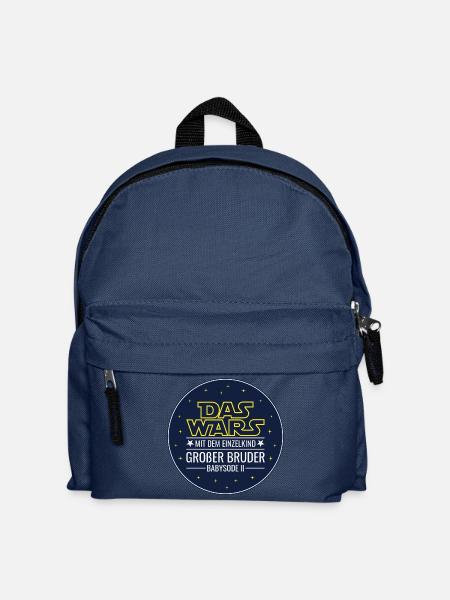 Das wars Einzelkind Babysode 2 Großer Bruder 2026 - Kinder Rucksack - Navy