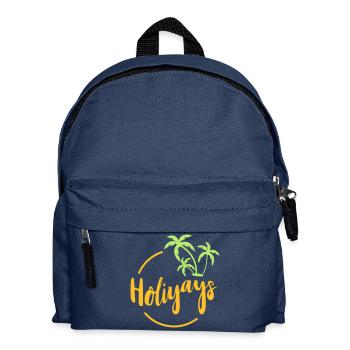 Ferien. Reise. Reise. Ferien. Ausflug. Geschenk - Kinder Rucksack - Navy - Vorne