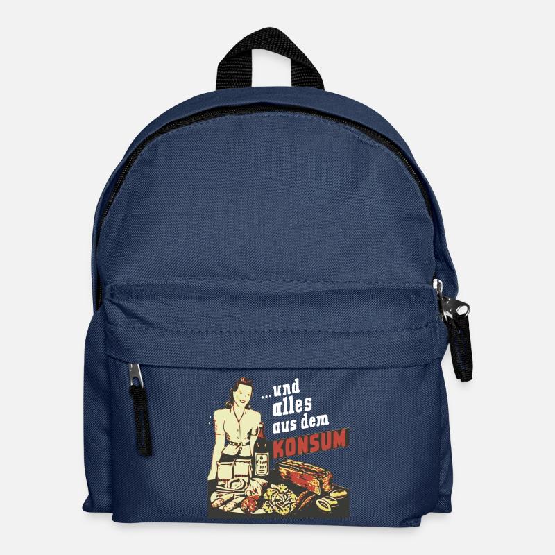 ... and everything from consumption - Kids' Backpack - navy