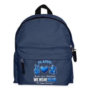 Autisme In April We Wear Blue Vintage - Sac à dos Enfant - bleu marine - Devant