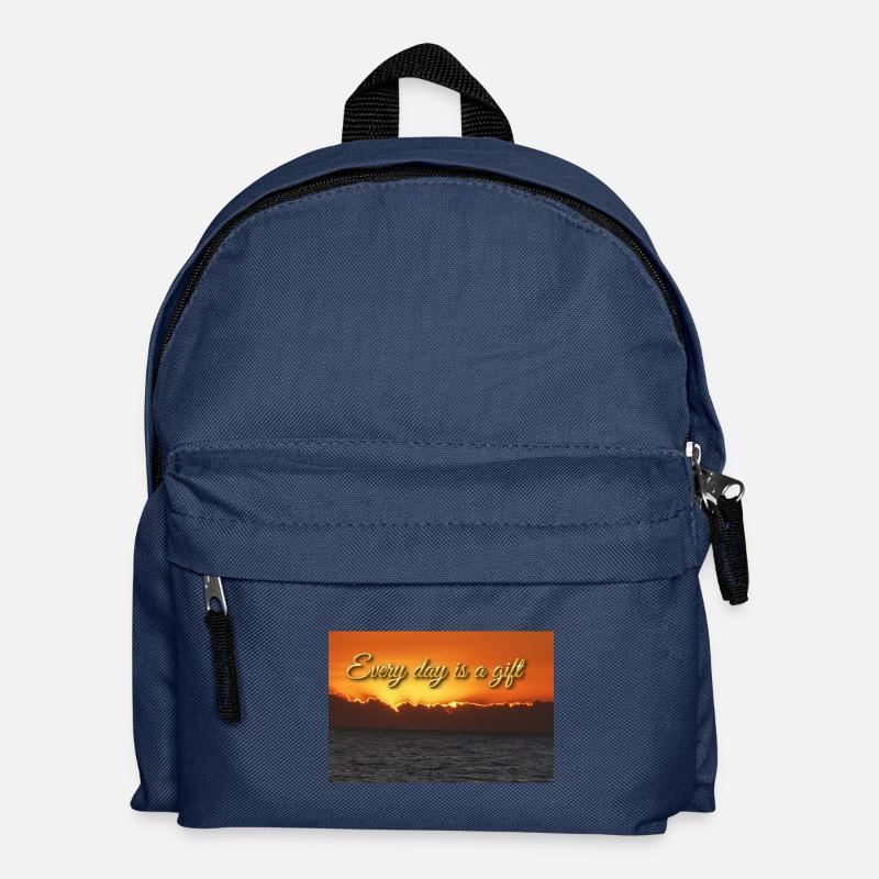 Every day is a gift - Kids' Backpack - navy