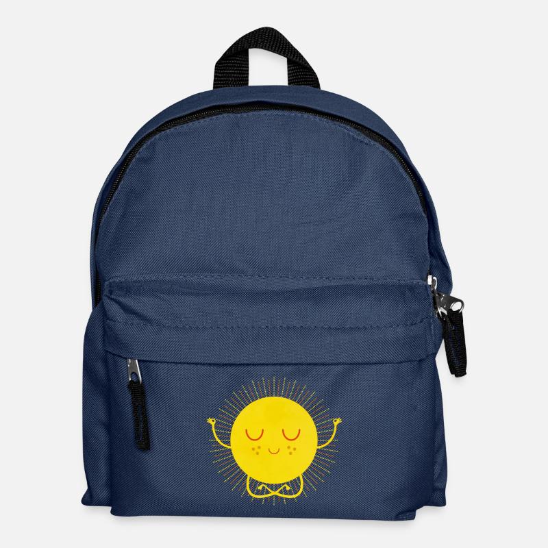 Sonne (Meditation) - Kinder Rucksack - Navy