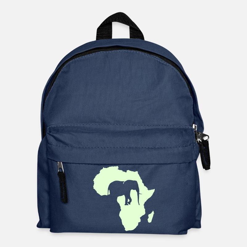 Afrika Elefant - Kinder Rucksack - Navy