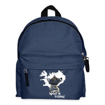 Polarfuchs Island - Kinder Rucksack - Navy - Vorne