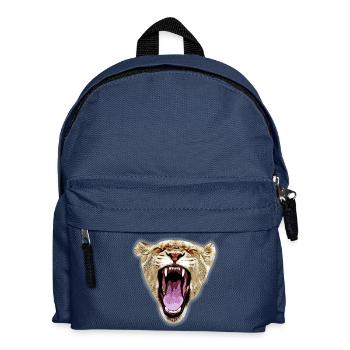 gxp african lioness - african lioness vectorart - Kids' Backpack - navy - Front