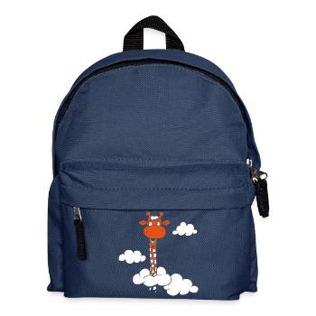 Giraffe in the clouds - Sweet Long Neck - Kids' Backpack - navy - Front