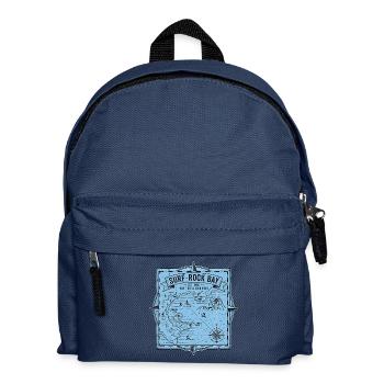 Surf Rock Bay Map - Kids' Backpack - navy - Front