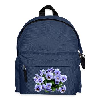 flowers lilies tulips orchids sunflower dahlia ger - Kinder Rucksack - Navy - Vorne